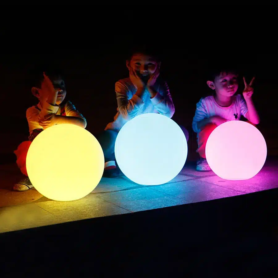 Rechargeable Remote Control RGB Colorful LED Floating Ball illuminated swimming pool ball light IP68 Outdoor Garden Light 11