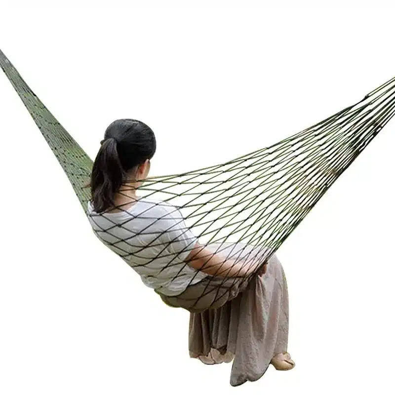 Portable Garden Nylon Hammock swingHang Mesh Net Sleeping Bed hamaca for Outdoor Travel Camping hamak blue green red hamac 8