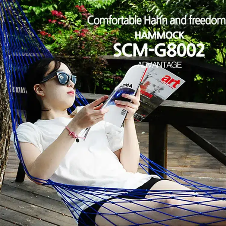 Portable Garden Nylon Hammock swingHang Mesh Net Sleeping Bed hamaca for Outdoor Travel Camping hamak blue green red hamac 9