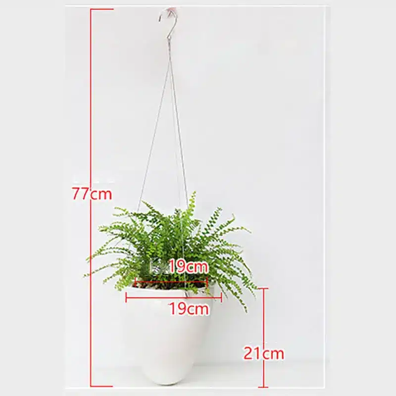 Mini White Lazy Flower Pot Plastic Succulent Plant Pots Water Hanging Pots Watering Garden Pots Planters Home Decoration 9