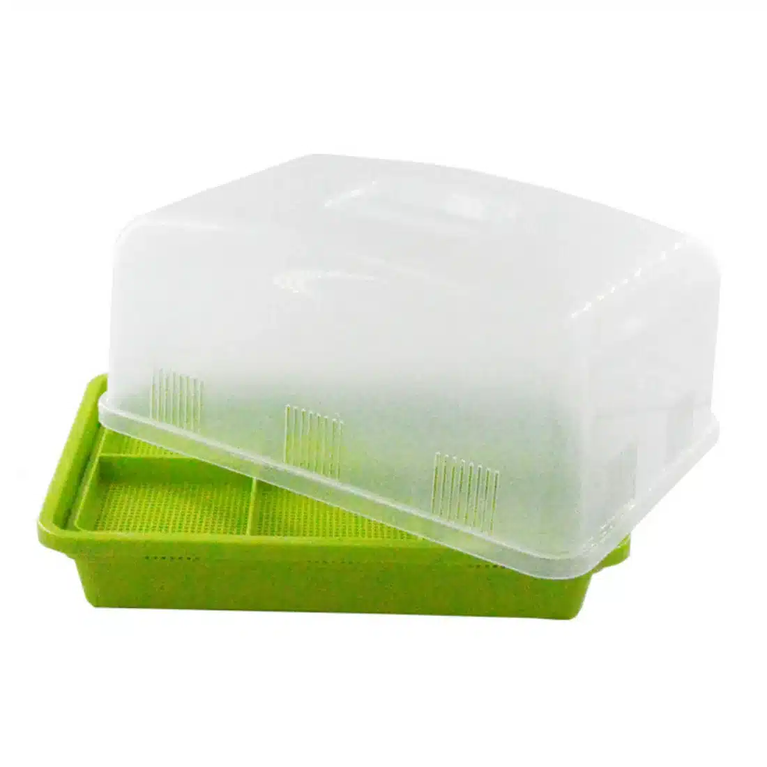 New Double Plastic Thickened Nursery Pots Colored Vegetable Tray For Rectangular Balcony Gardening Planter Garden Pot - Green 13