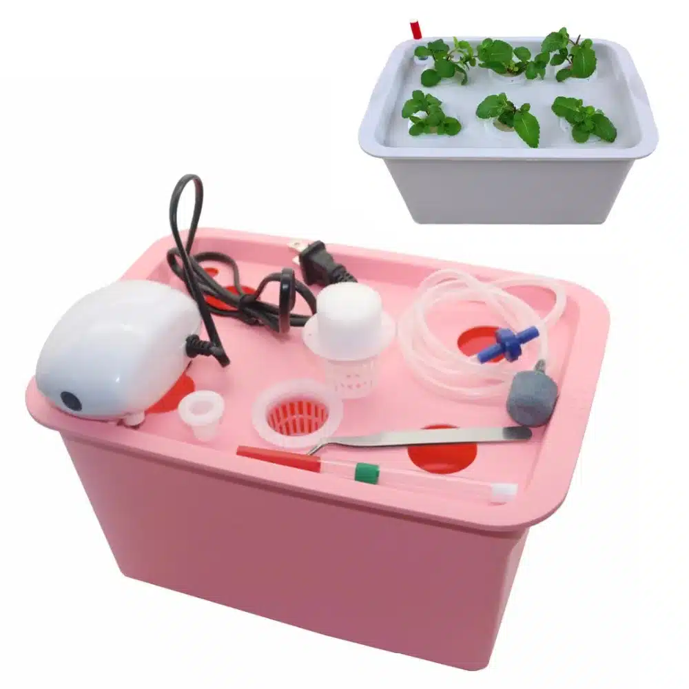 6 Holes Plant Site Hydroponic System Indoor Garden Cabinet Box Grow Kit Bubble Garden Pots Planter Nursery Pot 220V/110V 1 Set 1
