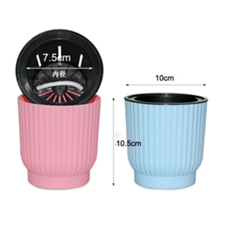 WHISM Plastic Self-watering Flower Pot Indoor Green Plant Pot Desktop Garden Pots Automatic Water Absorption Flower Planter 17
