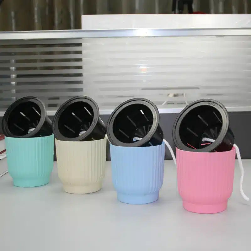 WHISM Plastic Self-watering Flower Pot Indoor Green Plant Pot Desktop Garden Pots Automatic Water Absorption Flower Planter 20