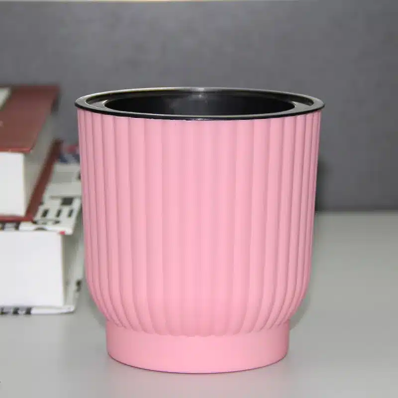 WHISM Plastic Self-watering Flower Pot Indoor Green Plant Pot Desktop Garden Pots Automatic Water Absorption Flower Planter 21