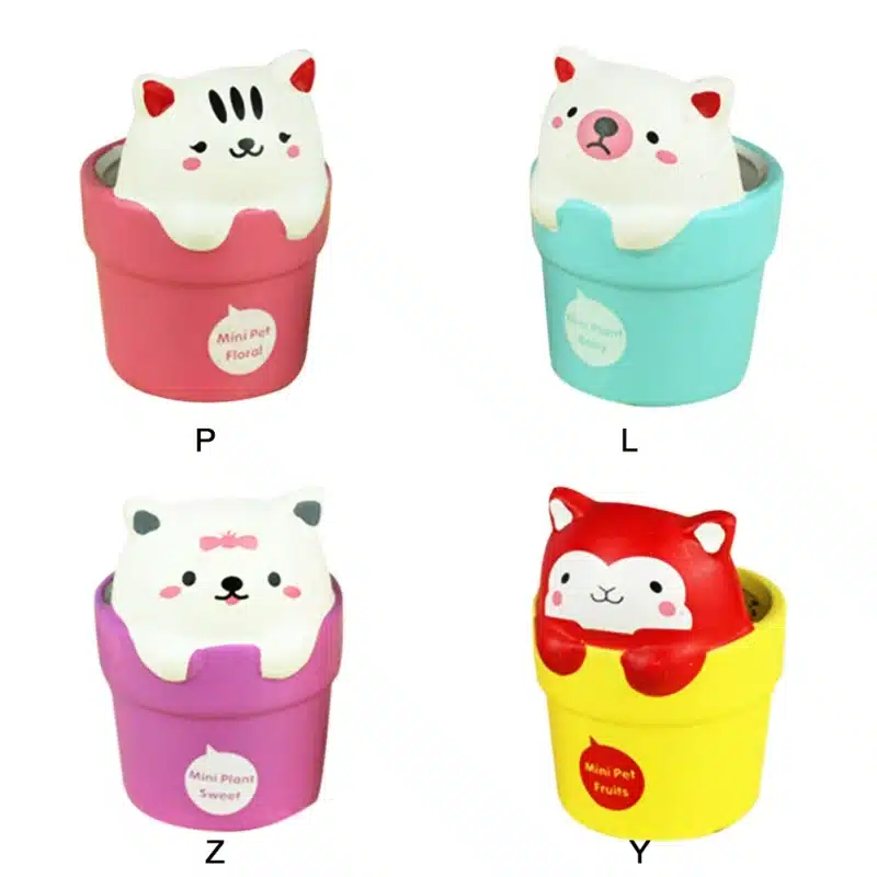 Funny Ceramic Flowerpot Planter Bonsai Garden Pots Planters Jardin Bonsai Desk Succulent Flower Pot Animal Pots 9