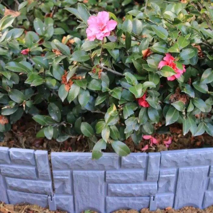 Garden Brick Cement Fence Cement Stone Mold Concrete Flower Courtyard Lawn Mould Maker 18