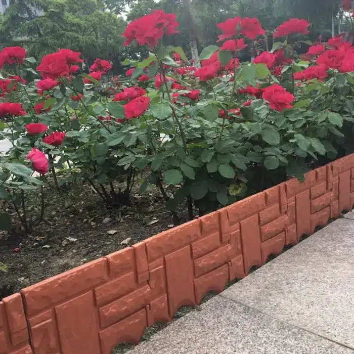 Garden Brick Cement Fence Cement Stone Mold Concrete Flower Courtyard Lawn Mould Maker 21