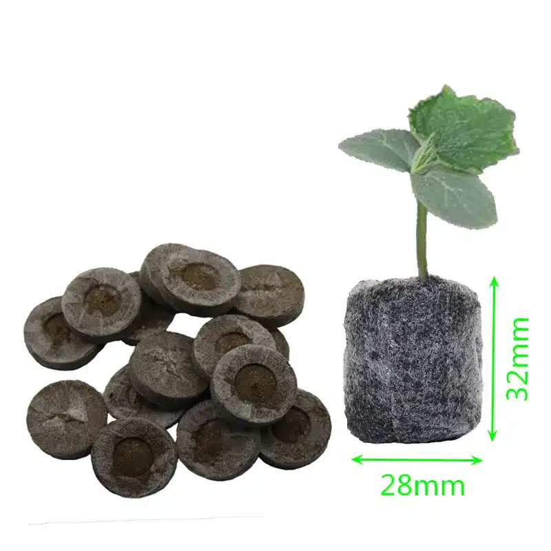 8pcs Nursery Soil Block Garden Flowers Planting The Soil Block Plant Seedlings Peat Cultivate Block Seed Migration Tools 32