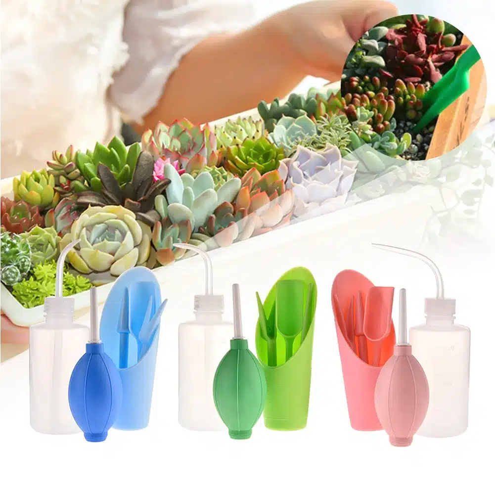 6 PCS/set Gardening Tools Succulent Plant Planting Kit Set Spray Bottle +Bucket shovel+Strong blower+ puncher plant grafting 1