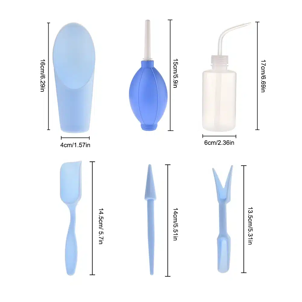 6 PCS/set Gardening Tools Succulent Plant Planting Kit Set Spray Bottle +Bucket shovel+Strong blower+ puncher plant grafting 7