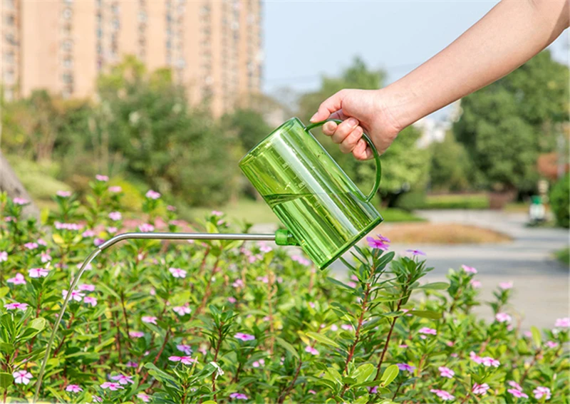 Stainless JiangChaoBo Steel Long Mouth Watering Can With Meaty Watering Can Home Gardening Potted Watering Can Tool 8