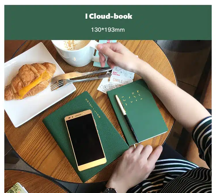 Small And Fresh Simple Business Notebookleather Notebook Hardcover Diary 1