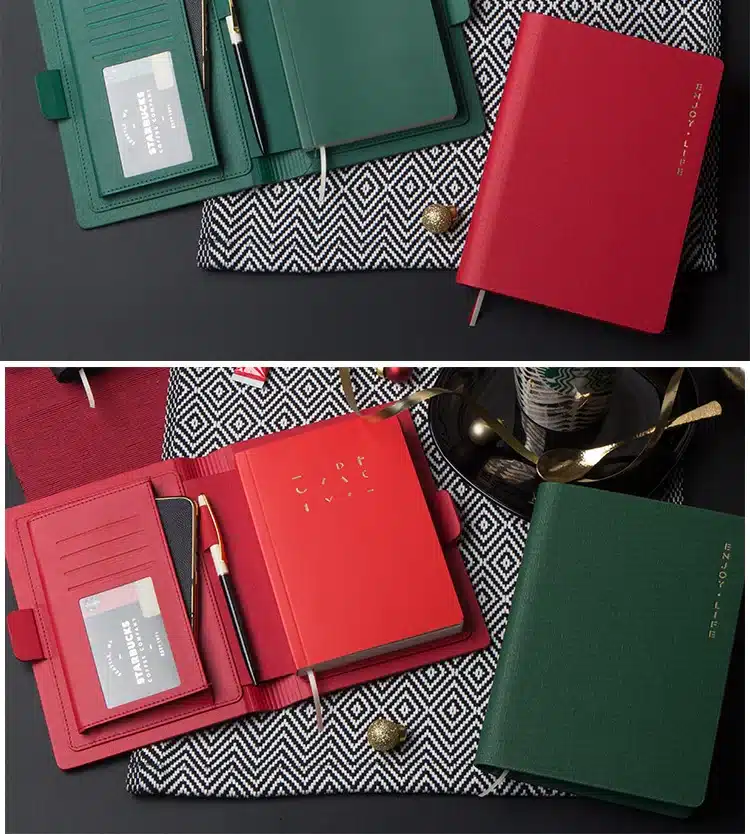 Small And Fresh Simple Business Notebookleather Notebook Hardcover Diary 4