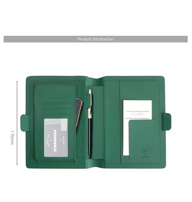 Small And Fresh Simple Business Notebookleather Notebook Hardcover Diary 11