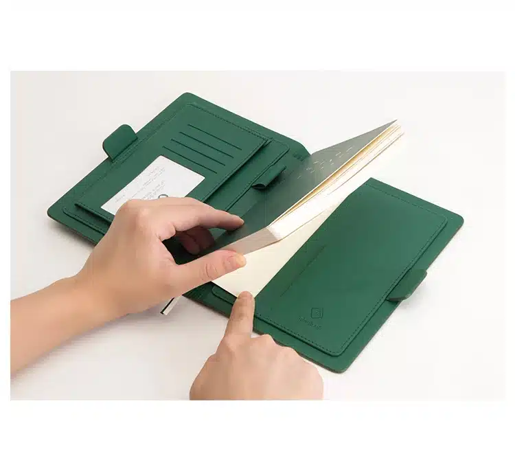 Small And Fresh Simple Business Notebookleather Notebook Hardcover Diary 12