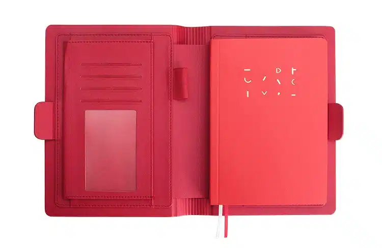 Small And Fresh Simple Business Notebookleather Notebook Hardcover Diary 19