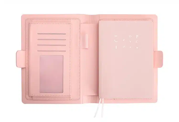 Small And Fresh Simple Business Notebookleather Notebook Hardcover Diary 20
