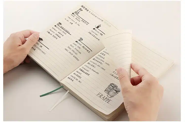 Small And Fresh Simple Business Notebookleather Notebook Hardcover Diary 24