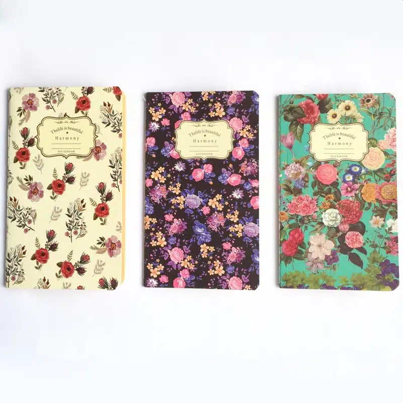 20 Sheets Romantic Flower Garden blank Kraft Paper Notebook To Do List School Office Supply Student Stationery 9