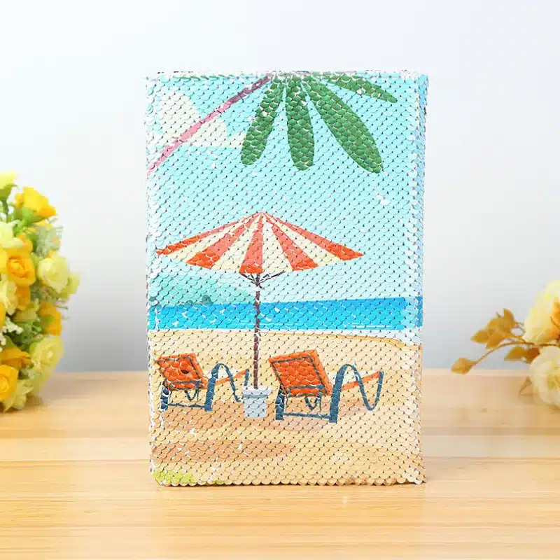 New Color Sequins Flip Unicorn DiaryA5 Horizontal Line 78sheets 2019DIY Paper Glitter Notepad Notebook School Stationery Writing 8