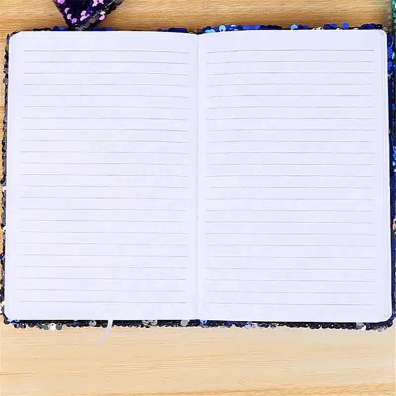 New Color Sequins Flip Unicorn DiaryA5 Horizontal Line 78sheets 2019DIY Paper Glitter Notepad Notebook School Stationery Writing 9