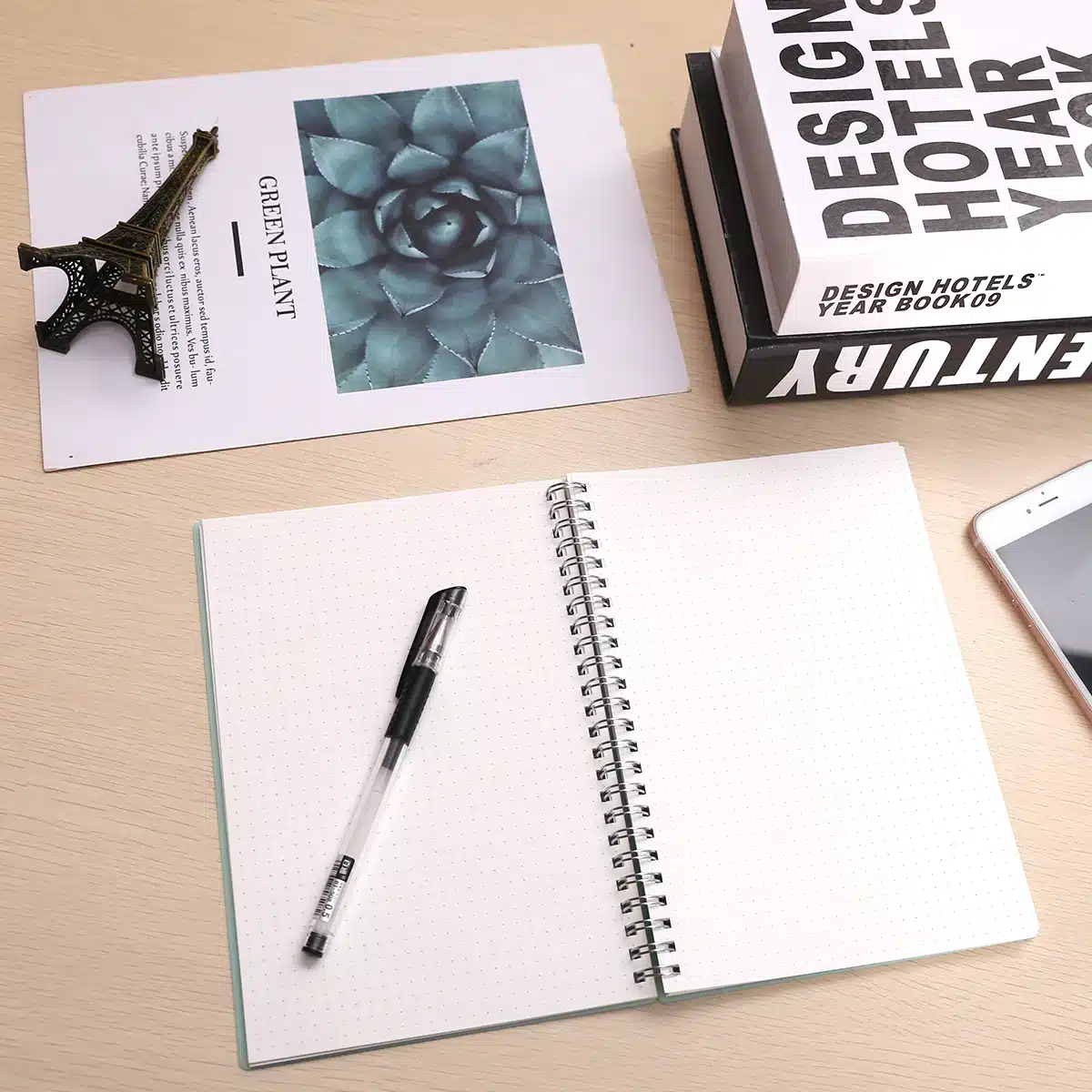 Cute PP Hardcover Notebook Banded Dot Grid Spiral A5 Notebook Stationery Diary Memos for Student School Supply 6