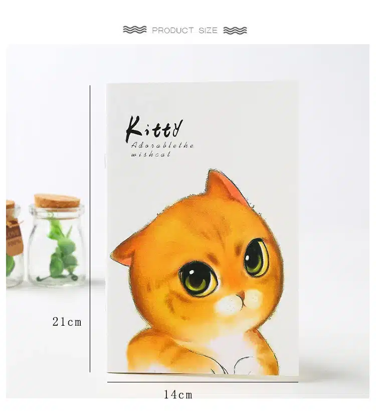 4 Color Cartoon Notebook Paper Cute Cat School Notebook Paper A5 Travelers Notebooks Planner Agenda Diary Stationery Store 2
