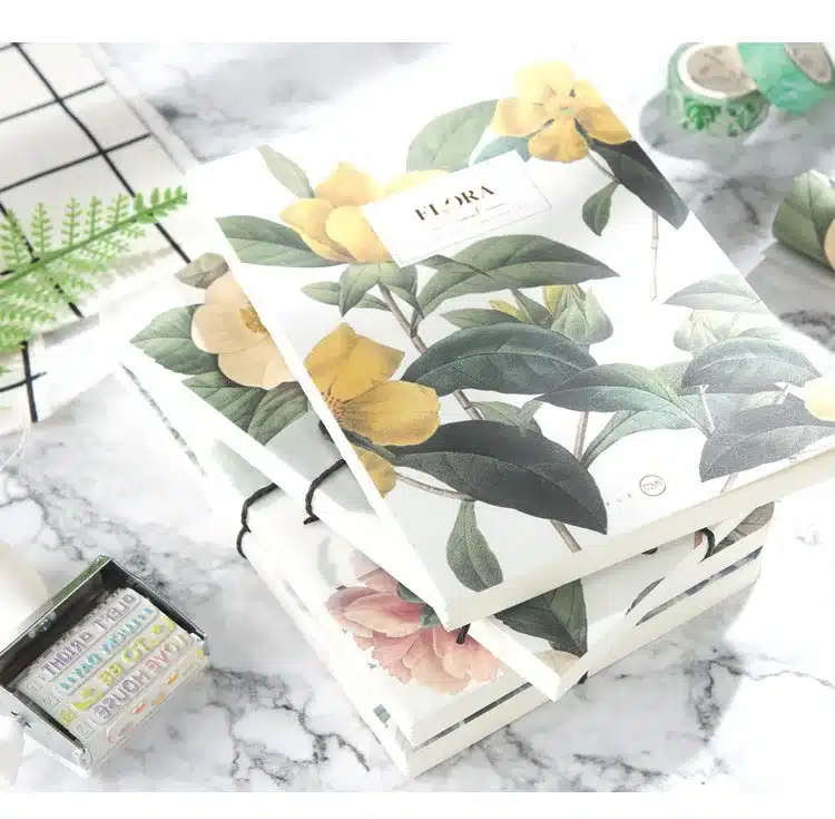 New Blank Vintage Sketchbook Diary Drawing Painting Retro flora flower Notebook paper Sketch Book Office School Supplies Gift 11