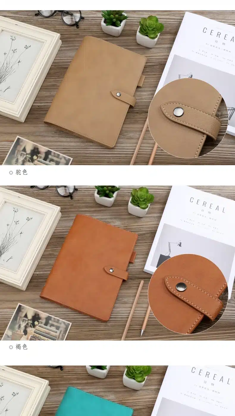 Yiwi A5 A6 Vintage Loose Leaf Refillable Spiral Notebook Dairy Planner Filofax Travel Journal Notepads Simple Light Custom 2