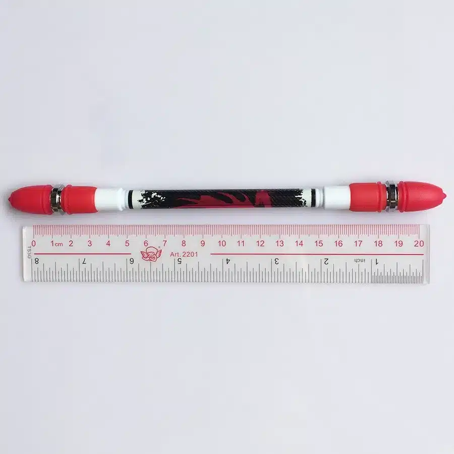 Non Slip Twirling Spinning Pen Spinning Trick Rolling Ballpoint Pen Blue Ink Refill Finger Playing Matting Pen School Office Set 22