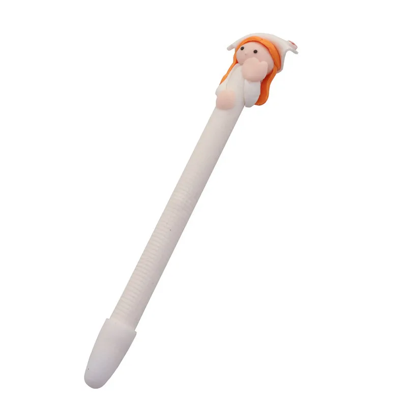 Nurse Appearance Ballpoint Pen 0.5mm Pen Tip Black Refill School Student Stationery Office Writing Pen Gift Pen 17