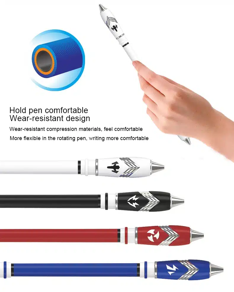 Zhigao school stationery V16 Spinning Pen Gaming Ballpoint Pen Non Slip Coated Spin Rolling Pen Blue Ink Finger Playing Pen 17