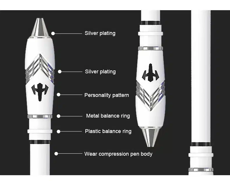 Zhigao school stationery V16 Spinning Pen Gaming Ballpoint Pen Non Slip Coated Spin Rolling Pen Blue Ink Finger Playing Pen 18