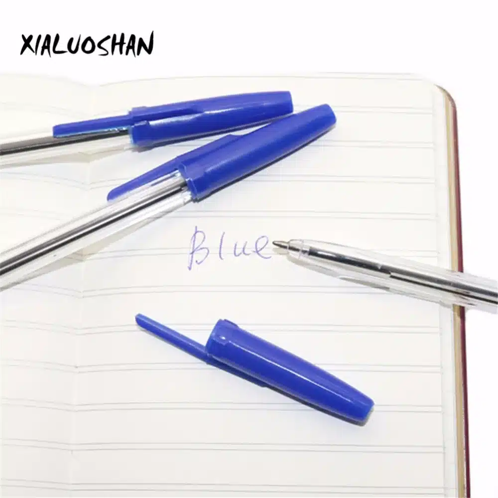 10 Pcs/lot Bullet Ballpoint Pen Ball-point Pen 0.7mm Blue Ink Dedicated Novelty Gift Zakka Material Office School Supplies 5
