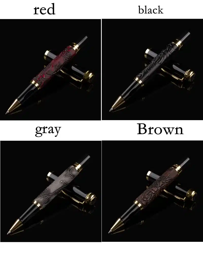 Luxury Gift Pen Set High Quality Dragon Roller ball Pen with Original Case Metal Ballpoint Pens for Christmas Gift 9