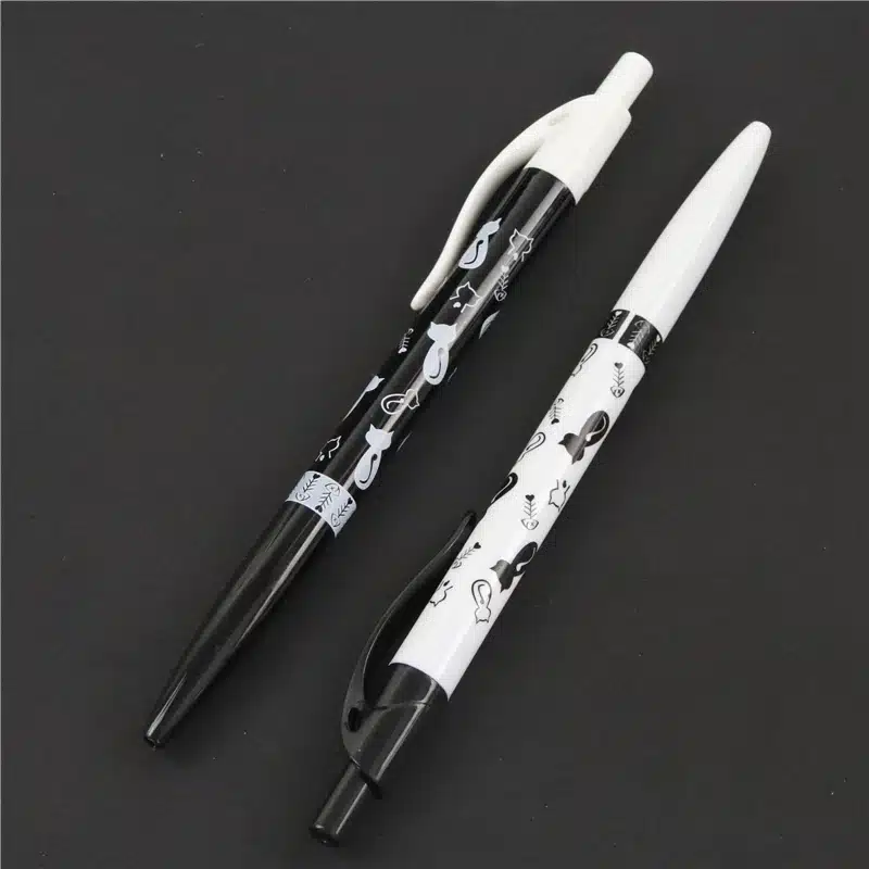 1 Pc Cute Black White Cat Ballpoint Pen Kawaii 0.5mm Blue Stationery Pen For Kids Office School Supplies Estojo Escolar 14