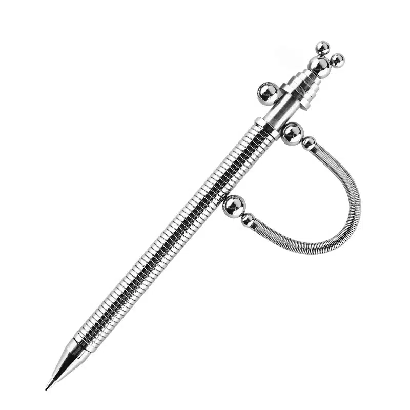 Student Creative Funny Metal Think Ink Pen Magnetic Bendable Gel Pen With Paper Box Novelty Gift For Writing 14