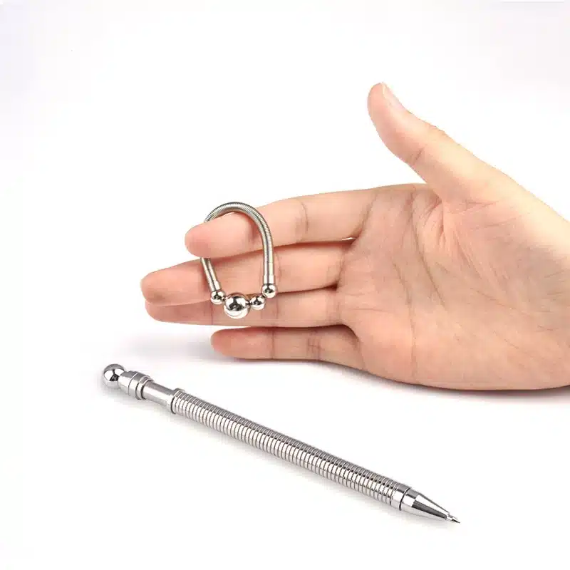 Student Creative Funny Metal Think Ink Pen Magnetic Bendable Gel Pen With Paper Box Novelty Gift For Writing 15