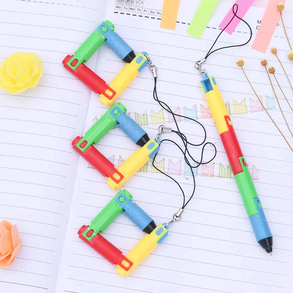 TOMTOSH Foldable Ballpoint Pen Stitch Pen Wholesale Bend Pen Creative Student Prize Item Pen 3