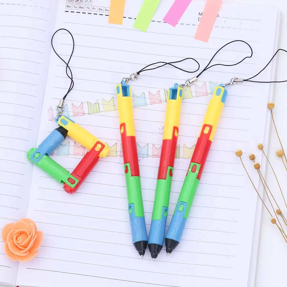TOMTOSH Foldable Ballpoint Pen Stitch Pen Wholesale Bend Pen Creative Student Prize Item Pen 6
