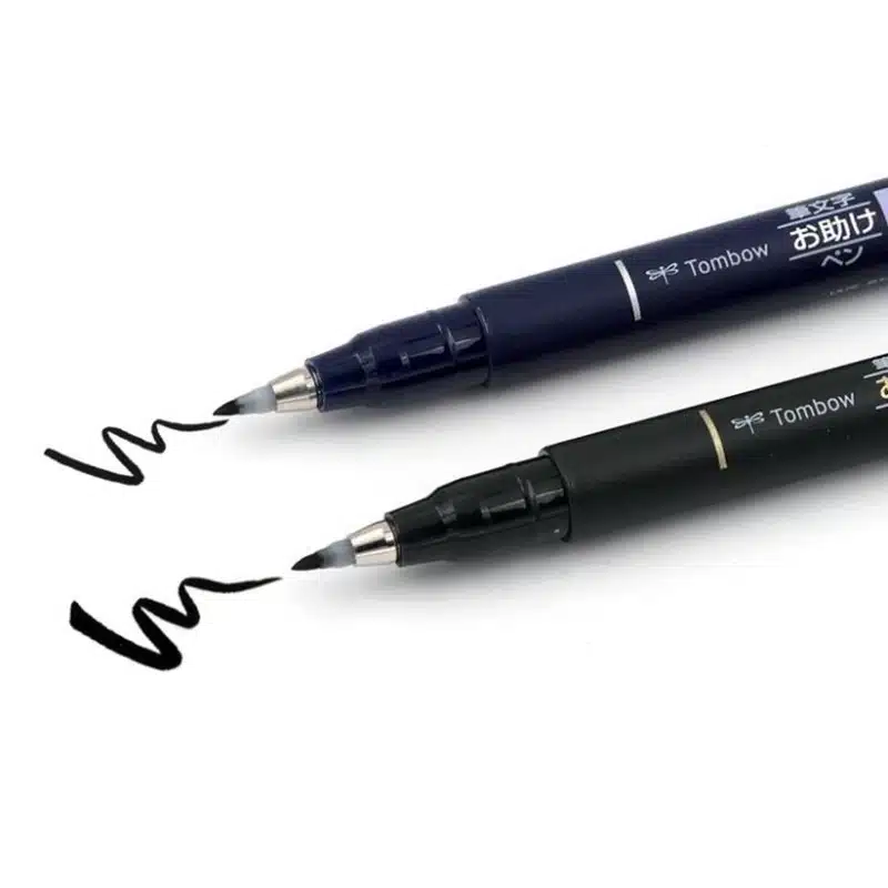Japan Import Tombow Fudenosuke Brush Lettering Pen Calligraphy Writing Drawing Pens Art Marker for Bullet Journaling Card Making 12