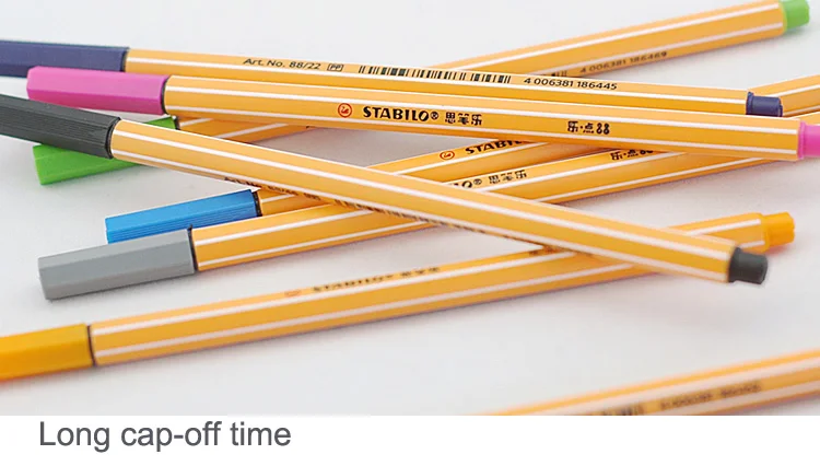 25pcs STABILO Point 88 Fineliner Fiber Pen Art Marker 0.4mm Felt Tip Sketching Anime Artist Illustration Technical Drawing Pens 12