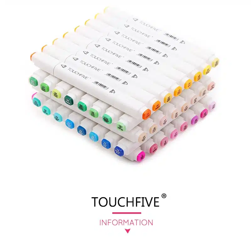TOUCHfive 168colors you Can Yourself Choose Color Number Alcohol Based Markers Dual Head Art Sketch Marker for Drawing Manga Pen 10