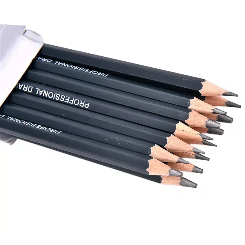 14pcs Sketch and Drawing Pencil Set HB 2B 6H 4H 2H 3B 4B 5B 6B 10B 12B 1B 6