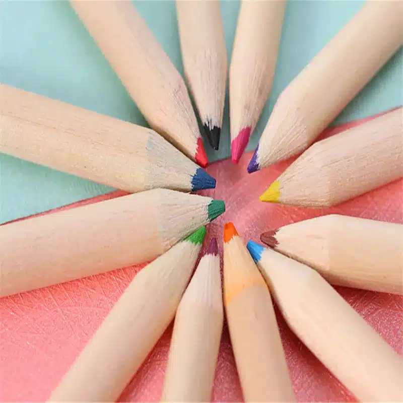 12Pcs/Box Mini Crayons Pencils Creative Stationery Cute Bear Pencils For School Girl Boy Colored Pencils YOUE SHONE 3