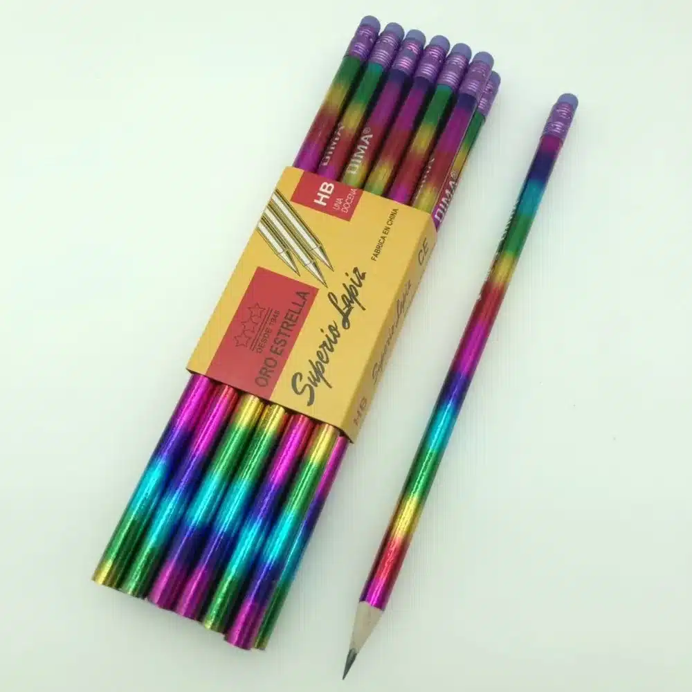Beautiful pencil wooden HB pencil environmental protection pencil learning office sketch pencil 2
