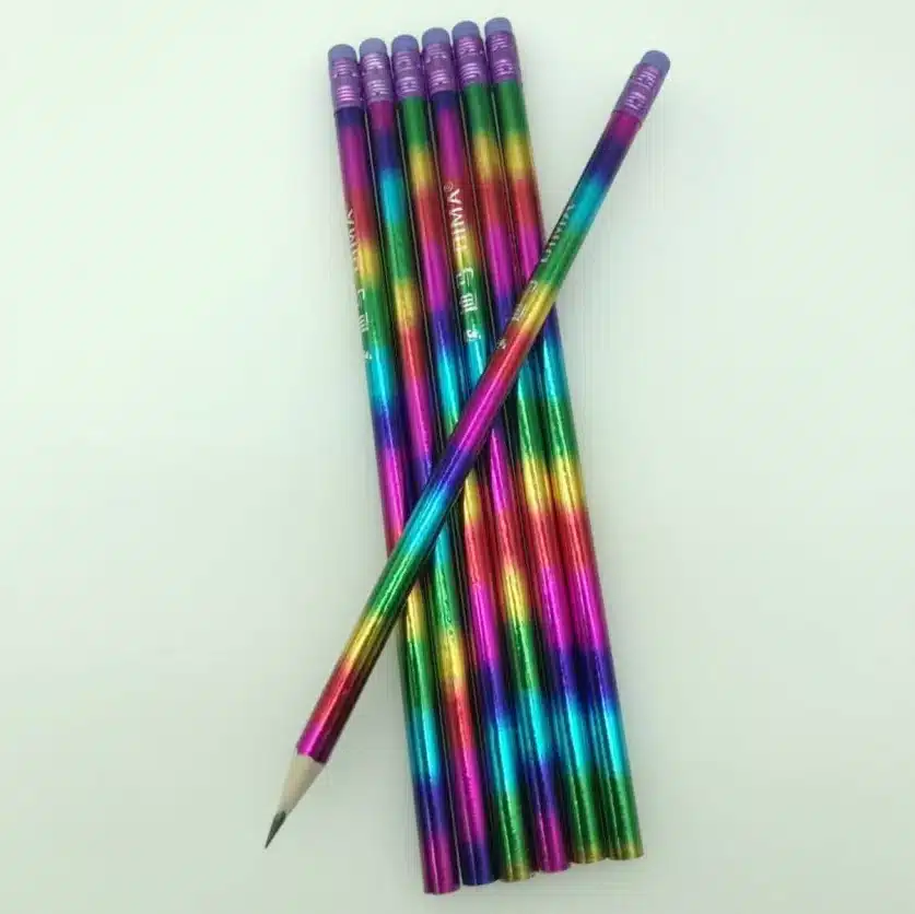 Beautiful pencil wooden HB pencil environmental protection pencil learning office sketch pencil 3