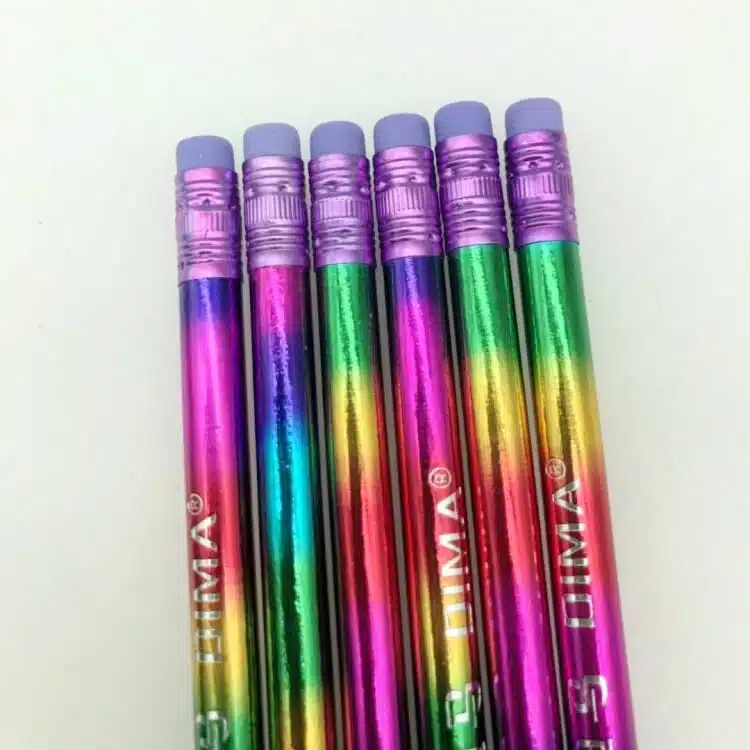 Beautiful pencil wooden HB pencil environmental protection pencil learning office sketch pencil 4
