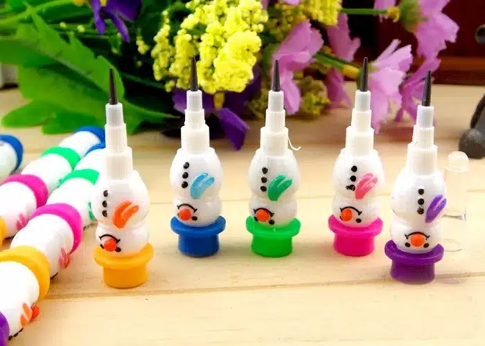 1PCS/Lot Stationery Cute Snowman Pencils Cartoon Gift Pencil With 5 Segments Assembled School And Office Supplies 2